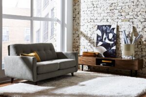 Rivet Sloane Mid-Century Tufted Modern Sofa