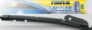 Rain-X Latitude Water Repellency 2-n-1 Wiper Blades