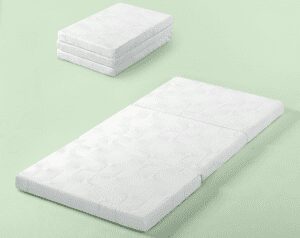 Zinus Gel Memory Foam 3 Inch Tri-Fold Comfort Portable Folding