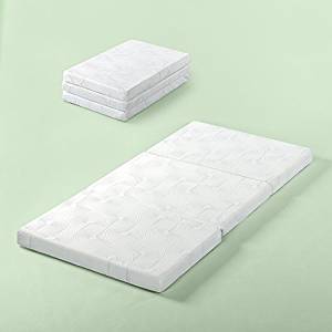 Zinus Gel Memory Foam 3 Inch Tri-Fold Comfort Portable Folding Floor Mat
