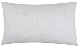 CozyCloud Deluxe Hypoallergenic Bamboo Shredded Memory Foam Pillow - King Size Firmer Design