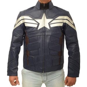 Blazrd Men's Captain Black Panther America Leather Jacket