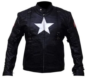 Captain America Steve Rogers The Winter Soldier Real Leather Jacket