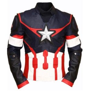 Civil War Captain America’s Cowhide Leather Jacket