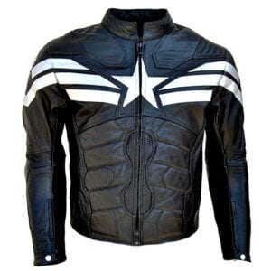Ellegait Mens Fashion CA Synthetic Leather Jacket