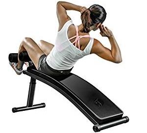 Gym Quality Sit Up Bench with Reverse Crunch Handle for Ab Exercises from Finer Form